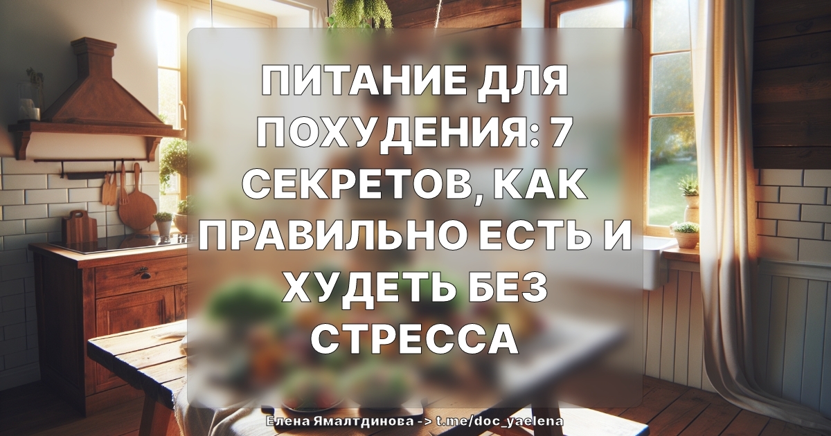 Питание для похудения: 7 секретов, как правильно есть и худеть без стресса
