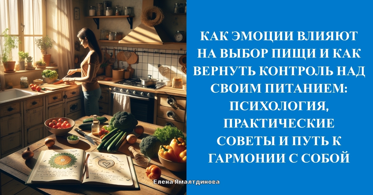 Как эмоции влияют на выбор пищи и как вернуть контроль над своим питанием: психология, практические советы и путь к гармонии с собой
