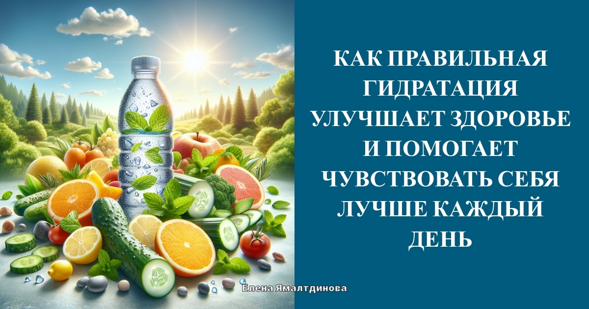 Как правильная гидратация улучшает здоровье и помогает чувствовать себя лучше каждый день