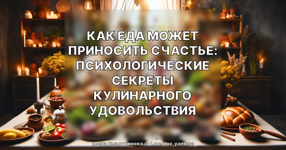 Как еда может приносить счастье: психологические секреты кулинарного удовольствия