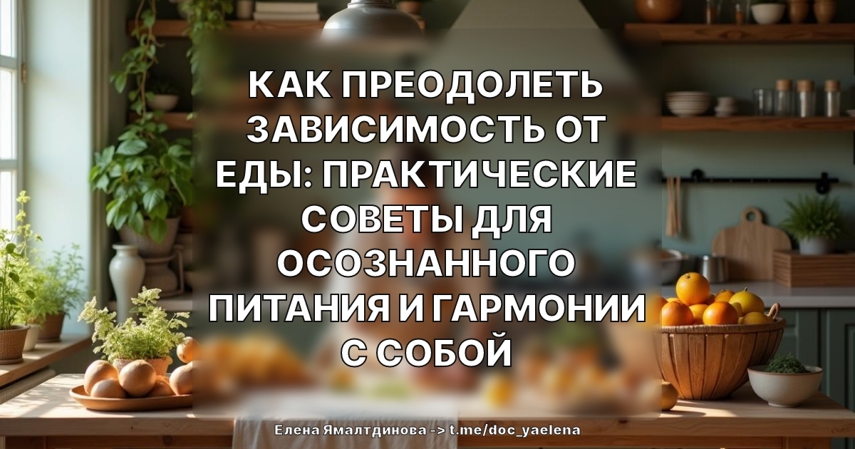 Как преодолеть зависимость от еды: практические советы для осознанного питания и гармонии с собой