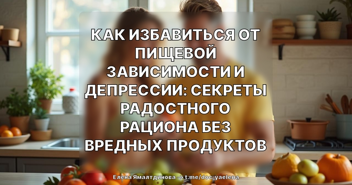 Как избавиться от пищевой зависимости и депрессии: секреты радостного рациона без вредных продуктов