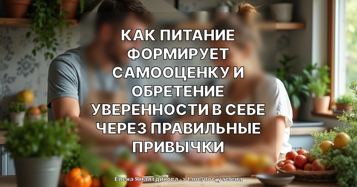Как питание формирует самооценку и обретение уверенности в себе через правильные привычки