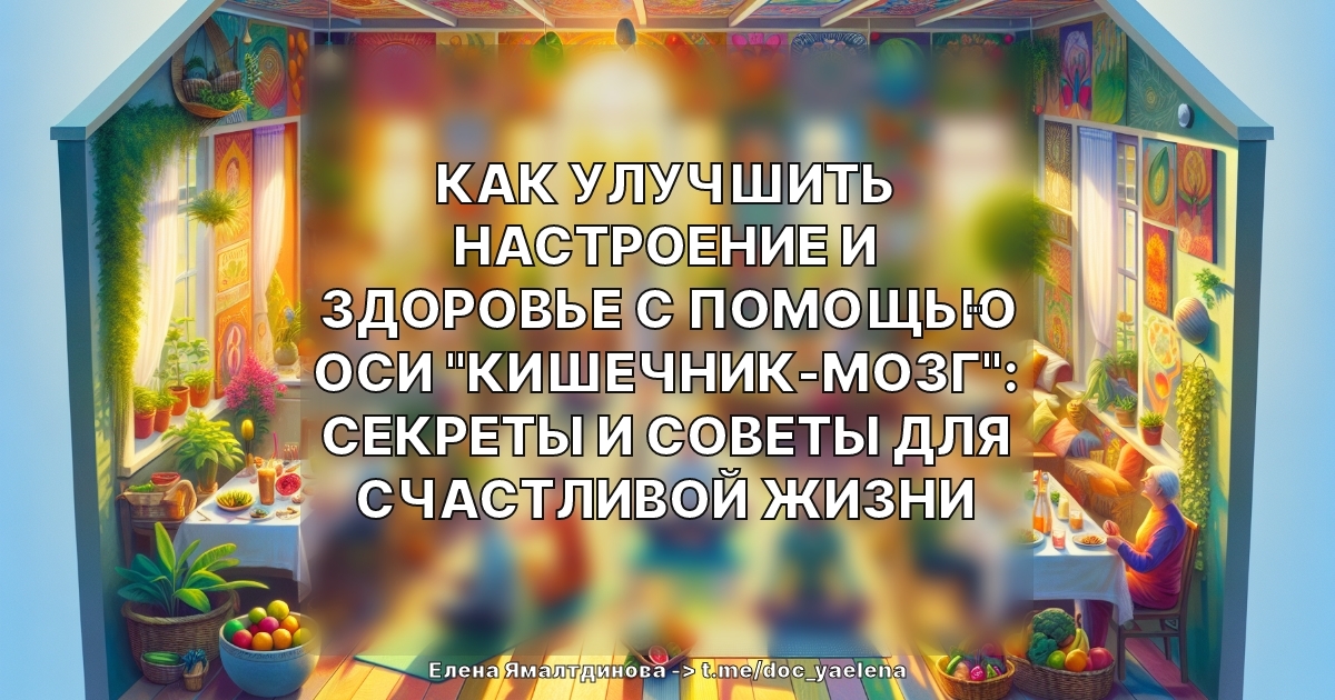 Как улучшить настроение и здоровье с помощью оси "кишечник-мозг": секреты и советы для счастливой жизни