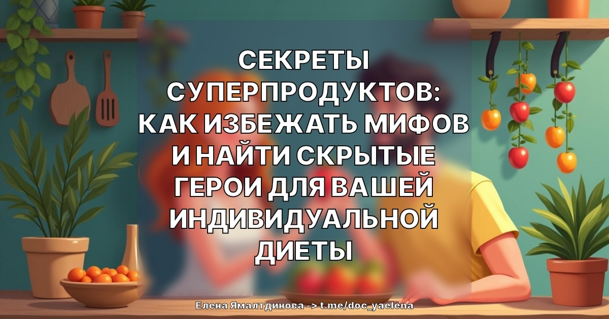 Секреты Суперпродуктов: Как Избежать Мифов и Найти Скрытые Герои для Вашей Индивидуальной Диеты