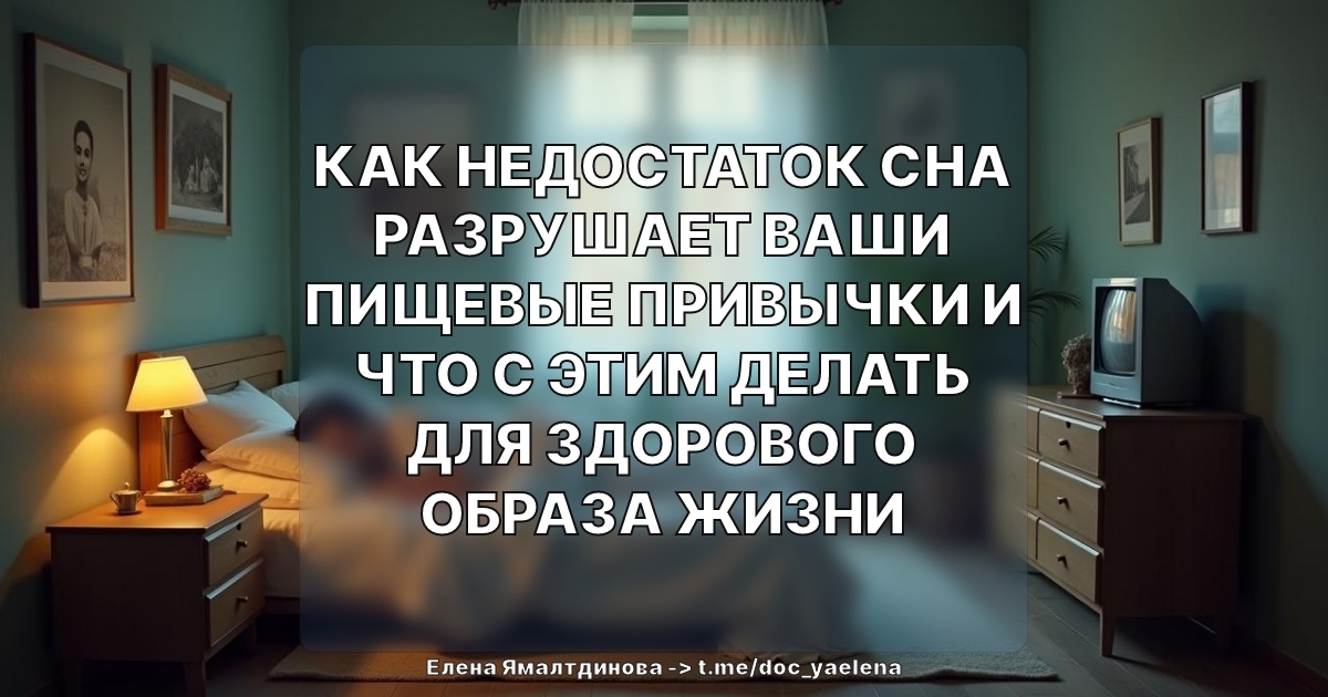 Как недостаток сна разрушает ваши пищевые привычки и что с этим делать для здорового образа жизни