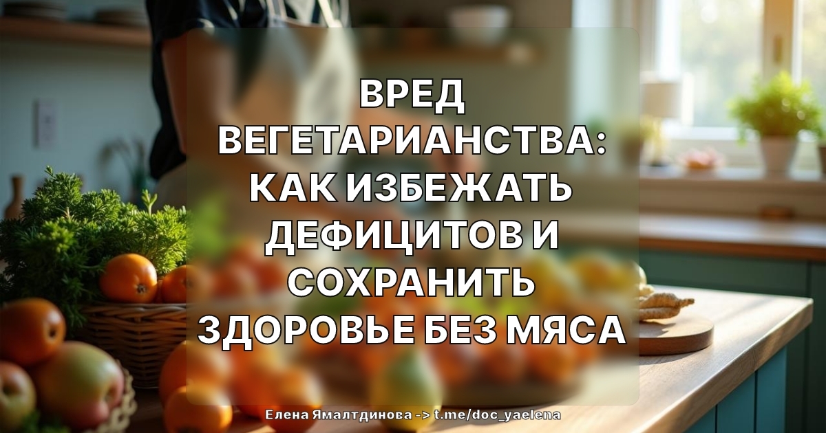 Вред вегетарианства: как избежать дефицитов и сохранить здоровье без мяса