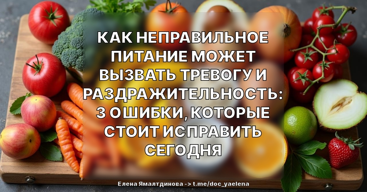Как неправильное питание может вызвать тревогу и раздражительность: 3 ошибки, которые стоит исправить сегодня