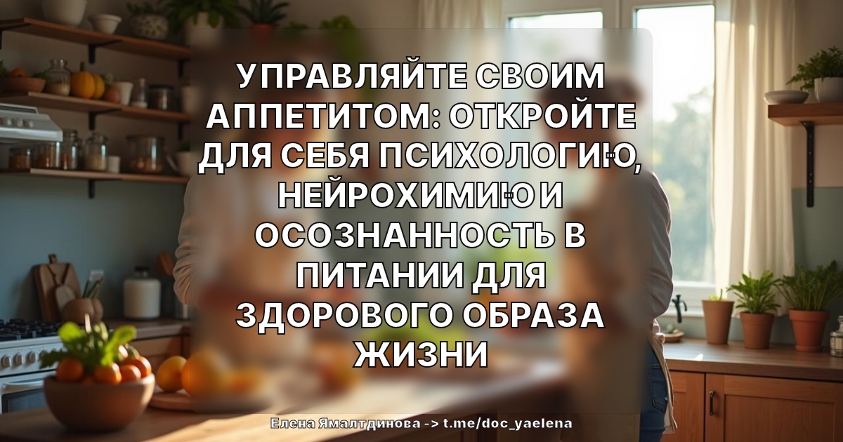 Управляйте своим аппетитом: откройте для себя психологию, нейрохимию и осознанность в питании для здорового образа жизни