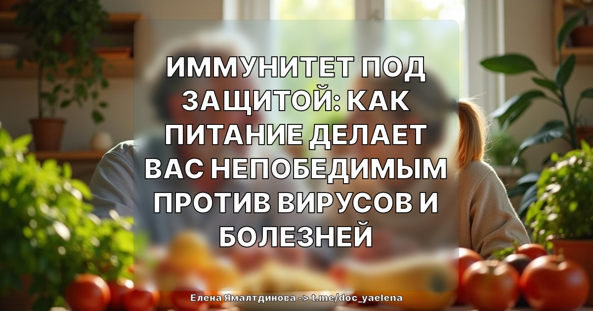 Иммунитет под защитой: как питание делает вас непобедимым против вирусов и болезней